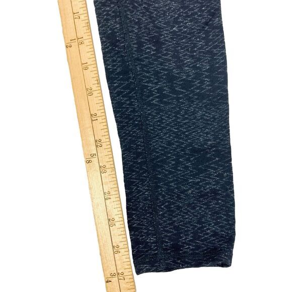 Athleta Yoga Leggings Womens S Black Heartbeat Chaturanga Athletic Stretchy Gym - Picture 12 of 14